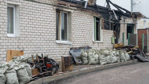 Professional Fire Damage Removal technician working in Gaithersburg, MD